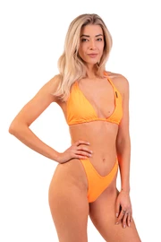 Klasyczny trójkątny top od bikini Nebbia 451 Pomarańczowy Neon