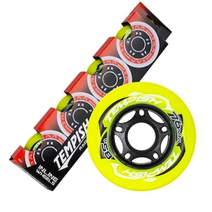 Kółka do rolek Tempish  RADICAL Color 76 mm 85A 4-Pack  fioletowy