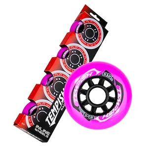 Kółka do rolek Tempish  RADICAL Color 84 mm 85A 4-Pack  fioletowy