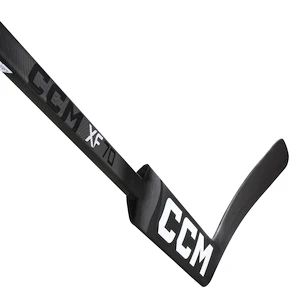 Kompozytowy bramkarski kij hokejowy CCM Tacks XF 70 Black/Grey Intermediate 23 cale, L (normalna osłona)