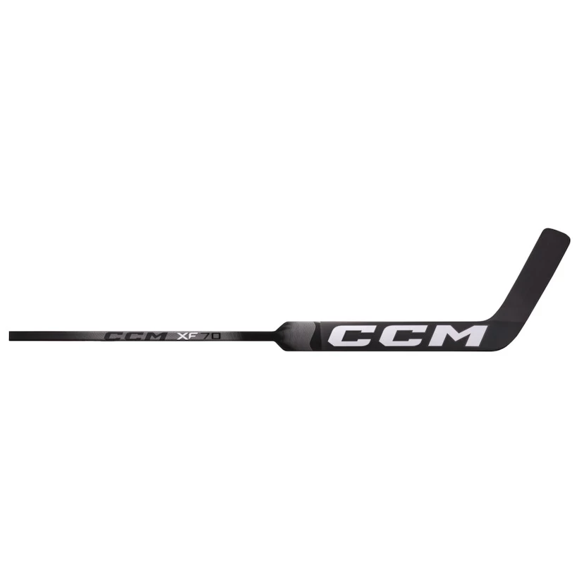 Kompozytowy bramkarski kij hokejowy CCM Tacks XF 70 Black/Grey Intermediate 23 cale, L (normalna osłona)