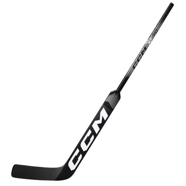 Kompozytowy bramkarski kij hokejowy CCM Tacks XF 70 Black/Grey Intermediate 23 cale, L (normalna osłona)