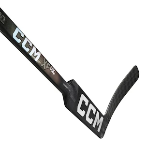 Kompozytowy bramkarski kij hokejowy CCM Tacks XF PRO Black/Grey Senior 24 cale, L (normalna osłona)