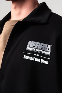 Koszula męska Nebbia  Oversized Shirt 90s THROWBACK Black