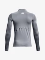 Koszulka chłopięca Under Armour  HG Armour Mock LS-GRY