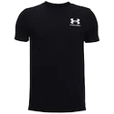 Koszulka chłopięca Under Armour  Sportstyle Left Chest SS Black S