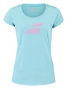 Koszulka damska Babolat  Exercise Flag Tee Women Angel Blue