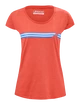 Koszulka damska Babolat  Exercise Stripes Tee Poppy Red