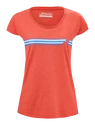 Koszulka damska Babolat  Exercise Stripes Tee Poppy Red