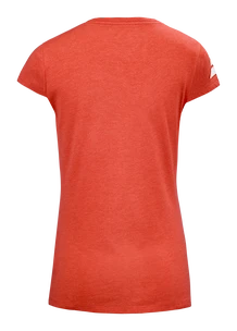 Koszulka damska Babolat  Exercise Stripes Tee Poppy Red