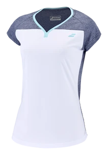 Koszulka damska Babolat  Play Cap Sleeve Top Women White/Blue