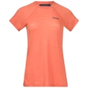 Koszulka damska Bergans  Floyen Wool Tee Orange