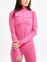 Koszulka damska Craft  Core Dry Active Comfort Zip Pink
