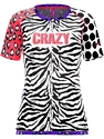 Koszulka damska Crazy Idea  Mountain Flash Black/Zebra