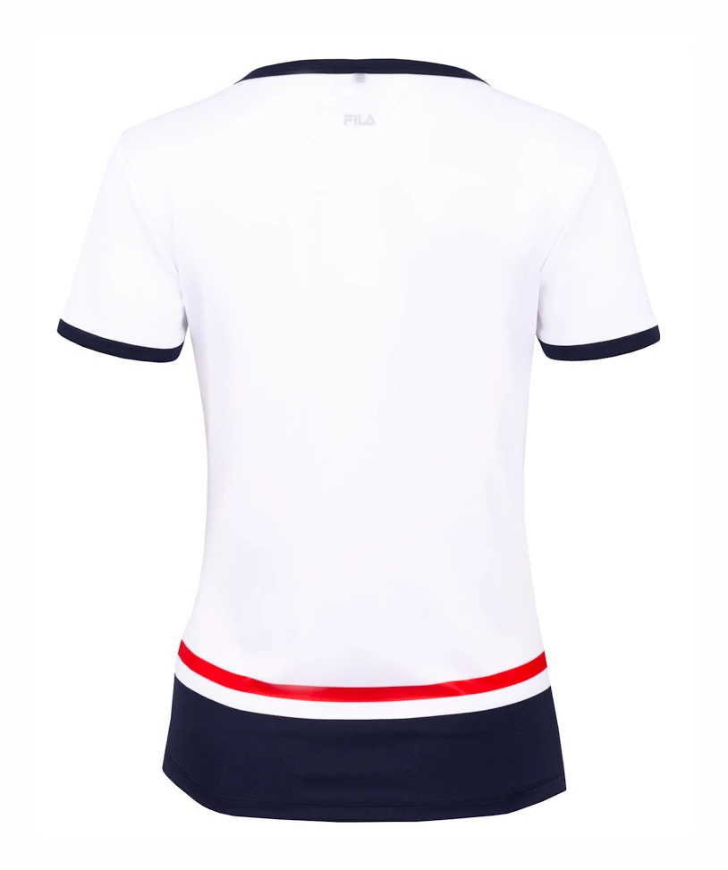 Koszulka damska Fila  T-Shirt Elisabeth White/Navy