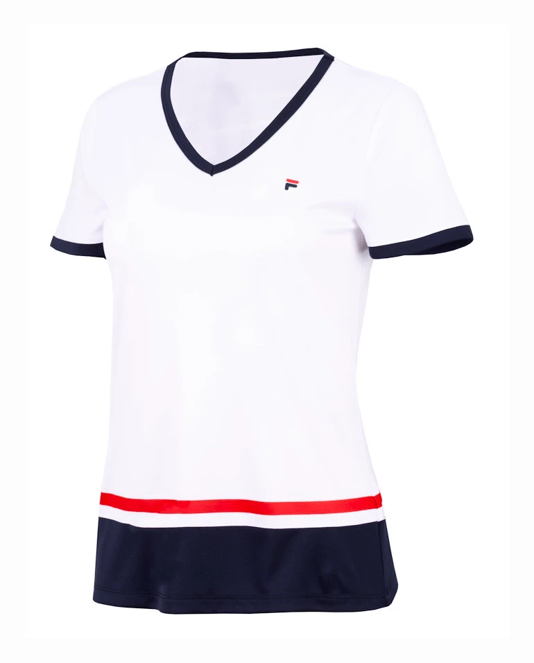 Koszulka damska Fila  T-Shirt Elisabeth White/Navy