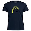 Koszulka damska Head  Club Lara T-Shirt Women Dark Blue/Yellow S