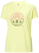 Koszulka damska Helly Hansen  Skog Recycled Graphic Tee Fadded Yallow
