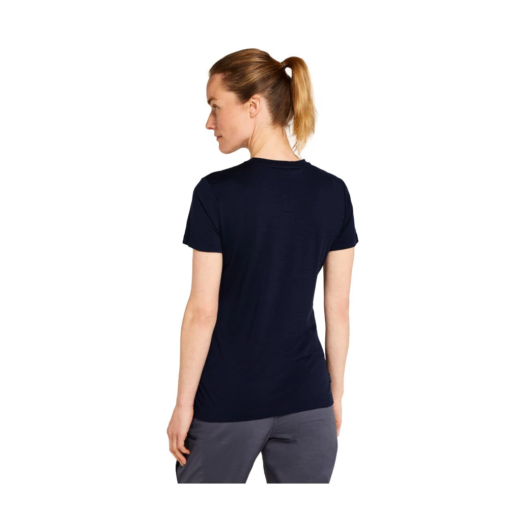 Koszulka damska Icebreaker Merino 150 Tech Lite SS T South Const Midnight Navy