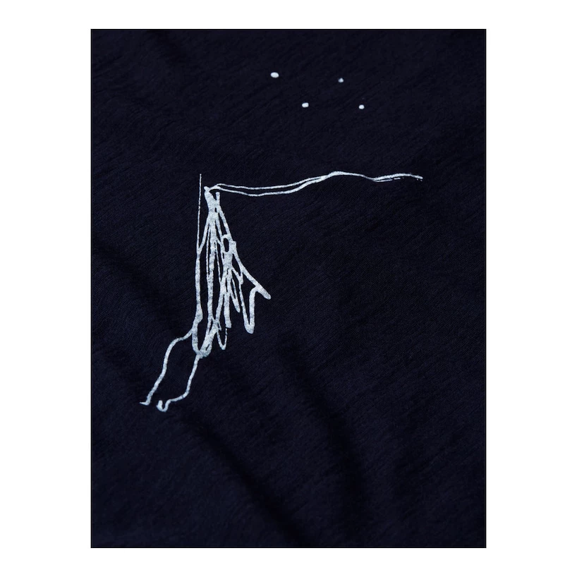 Koszulka damska Icebreaker Merino 150 Tech Lite SS T South Const Midnight Navy