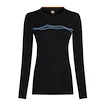 Koszulka damska Icebreaker Merino 200 Oasis LS Crewe Mountain Pulse Black M