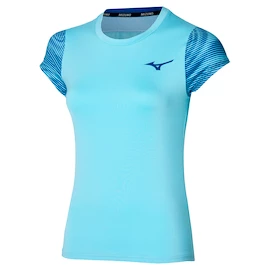 Koszulka damska Mizuno Charge Printed Tee Blue Glow