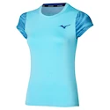 Koszulka damska Mizuno  Charge Printed Tee  Blue Glow M