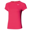 Koszulka damska Mizuno  Dry Aero Flow Tee Rose Red