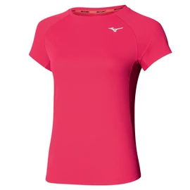 Koszulka damska Mizuno Dry Aero Flow Tee Rose Red