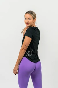 Koszulka damska Nebbia  FIT Activewear Functional T-shirt with Short Sleeves black XS