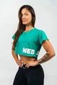 Koszulka damska Nebbia POWERHOUSE Oversized Crop Top 279 green