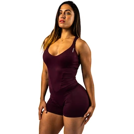 Koszulka damska Nebbia STRONG BEAUTY Body-Enhancing Workout Jumpsuit 427 dark red