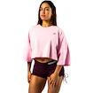Koszulka damska Nebbia STRONG BEAUTY Oversized Cropped Tee JUST FLOW 431 pink