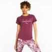 Koszulka damska Puma  Run 5K Logo Tee Grape Wine