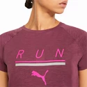 Koszulka damska Puma  Run 5K Logo Tee Grape Wine