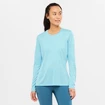 Koszulka damska Salomon  Agile LS Tee Crystal Blue