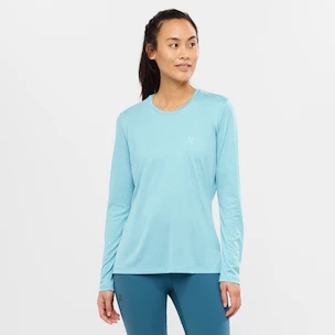Koszulka damska Salomon  Agile LS Tee Crystal Blue