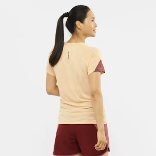 Koszulka damska Salomon  Cross Run SS Tee Apricot Ice