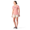 Koszulka damska Smartwool  Merino Sport 150 Dragonfly Summit Short Sleeve Light Mahogany