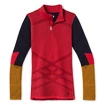 Koszulka damska Smartwool  W Intraknit Merino 200 Colorblck 1/4 Zip pomegranate