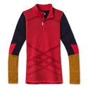Koszulka damska Smartwool  W Intraknit Merino 200 Colorblck 1/4 Zip pomegranate