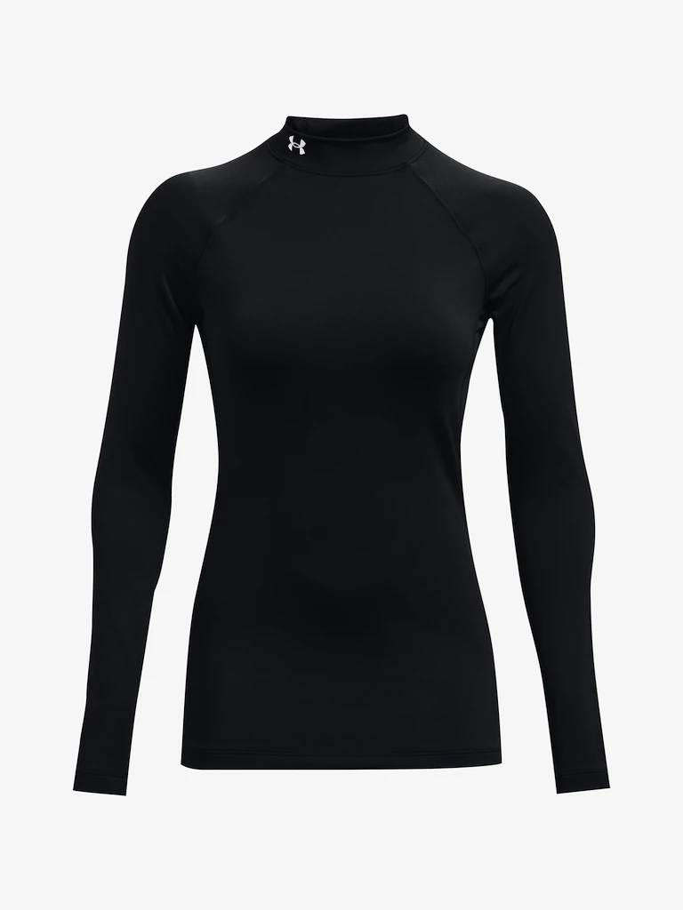 Koszulka damska Under Armour ColdGear Authentics Mockneck-BLK