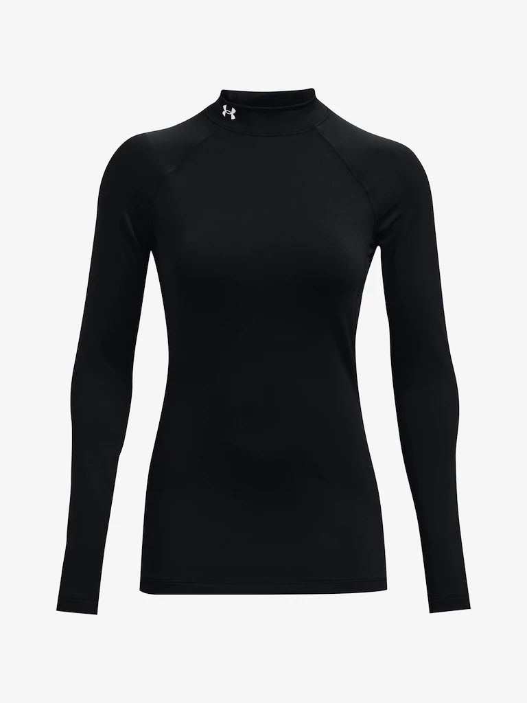 Koszulka damska Under Armour ColdGear Authentics Mockneck-BLK