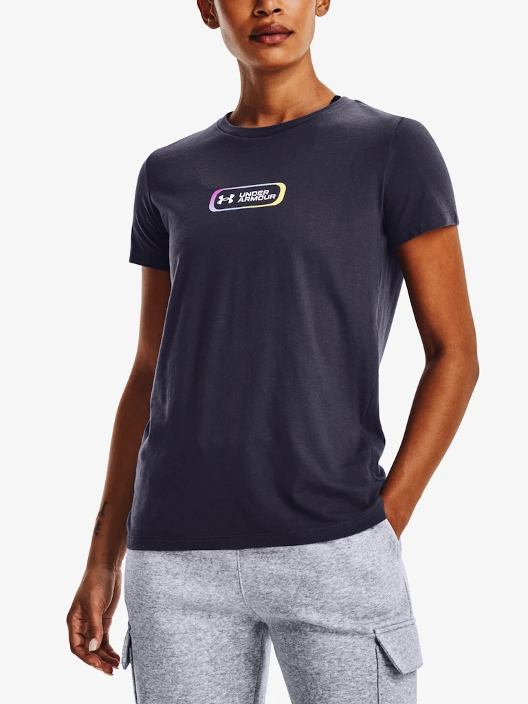 Koszulka damska Under Armour  GRADIENT PILL SS-GRY S