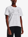 Koszulka damska Under Armour  LOGO AOP HEAVYWEIGHT SS-WHT