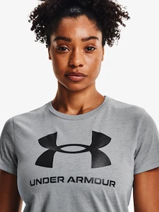 Koszulka damska Under Armour  SPORTSTYLE LOGO SS-GRY