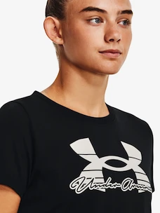 Koszulka damska Under Armour  Tech Solid Script SSC-BLK