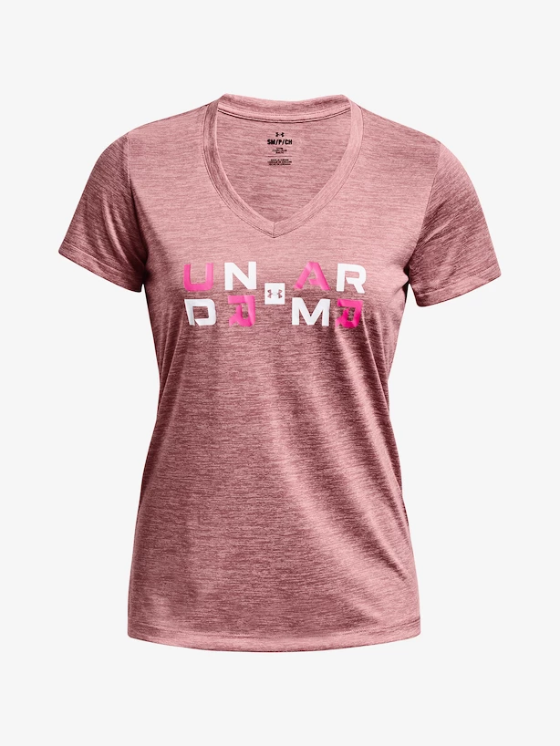Koszulka damska Under Armour  Tech Twist Graphic SSV-PNK XS