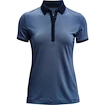 Koszulka damska Under Armour  Zinger SS Novelty Polo Mineral Blue