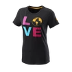 Koszulka damska Wilson  Love Earth Tech Tee W Black